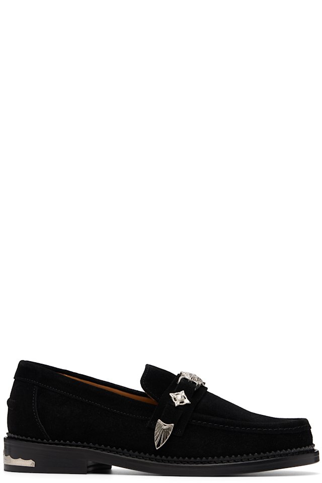 Toga Virilis — SSENSE Exclusive Black Metal Loafers