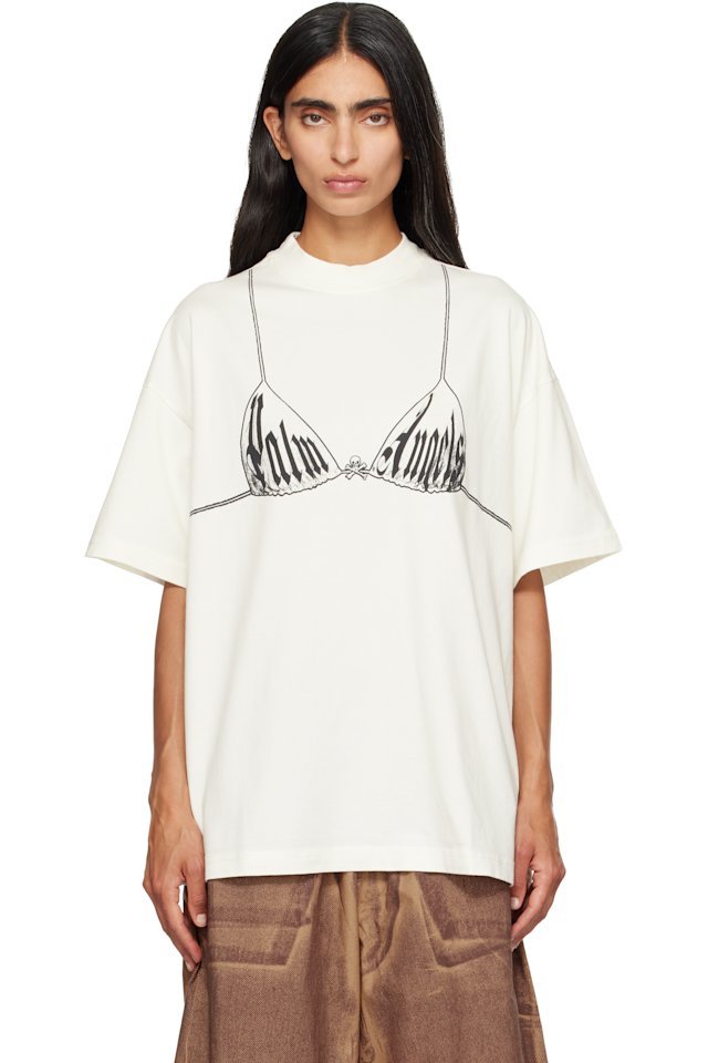 Palm Angels — Off-White Bra Loose T-shirt