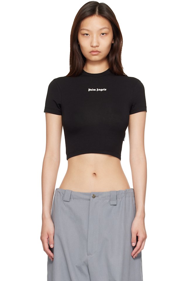 Palm Angels — Black Classic Logo Baby T-shirt