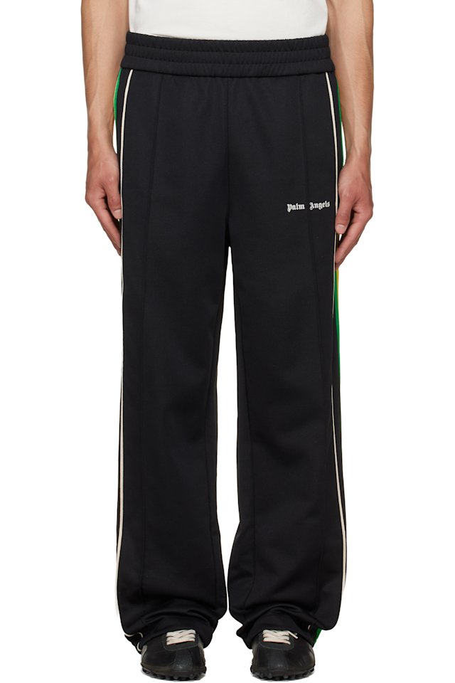 Palm Angels — Black Classic Logo Vintage Track Pants