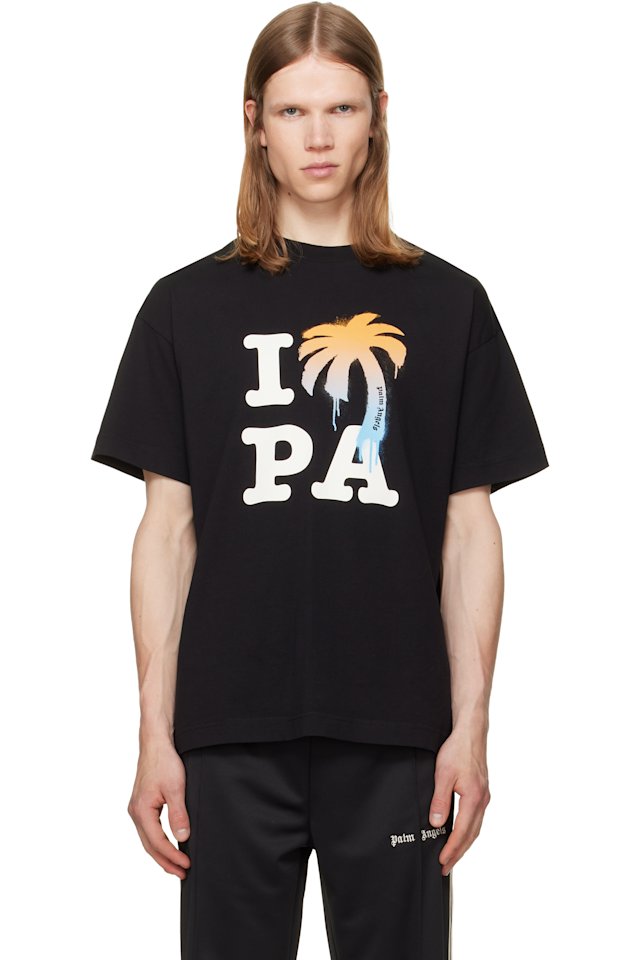 Palm Angels — Black 'I Love PA' T-shirt