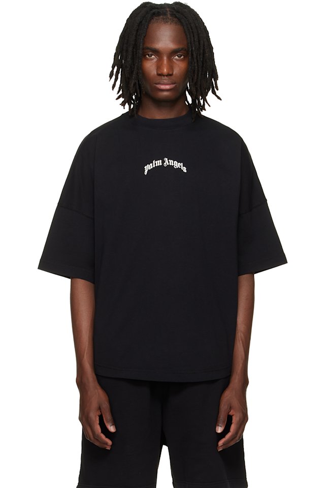 Palm Angels — Black Classic Logo Over T-shirt