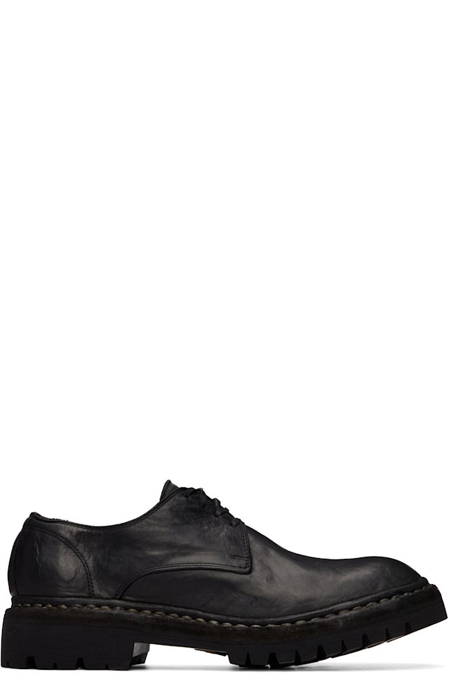 Guidi — Black 792V_N Leather Derbys