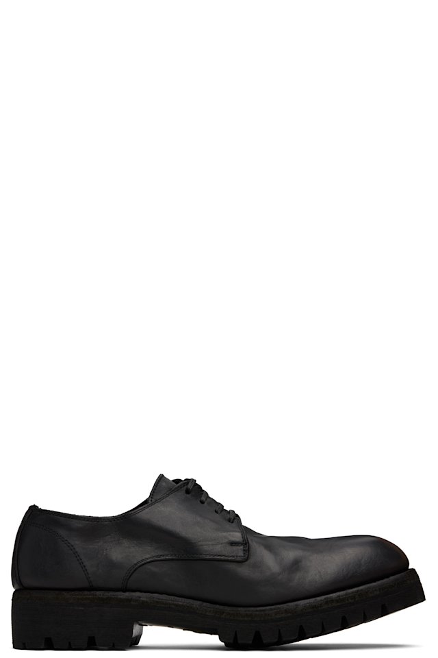 Guidi — Black 792V Leather Derbys