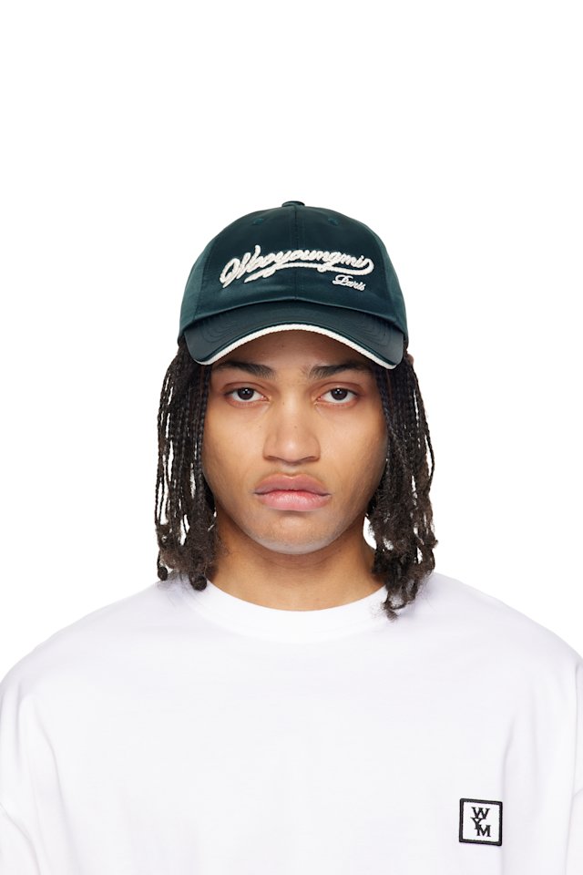 WOOYOUNGMI — Green Rope Embroidered Ball Cap