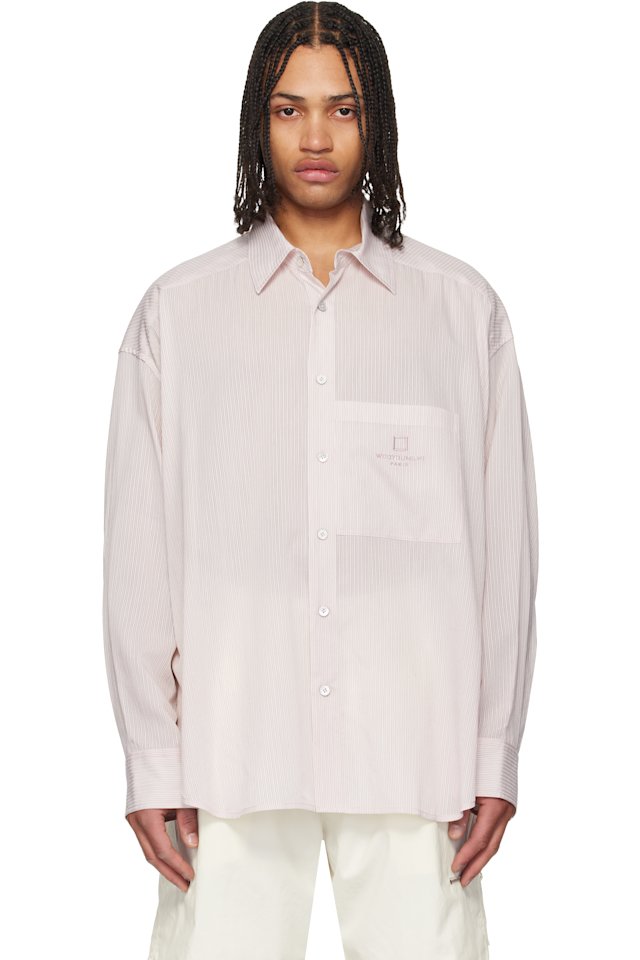WOOYOUNGMI — Pink Striped Shirt