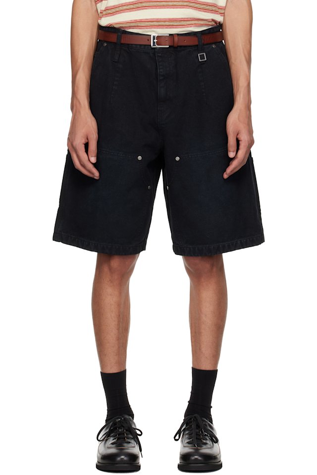 WOOYOUNGMI — Navy Cotton Shorts