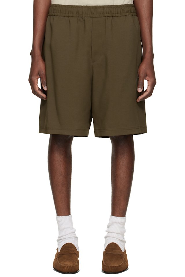 WOOYOUNGMI — Brown Twill Shorts