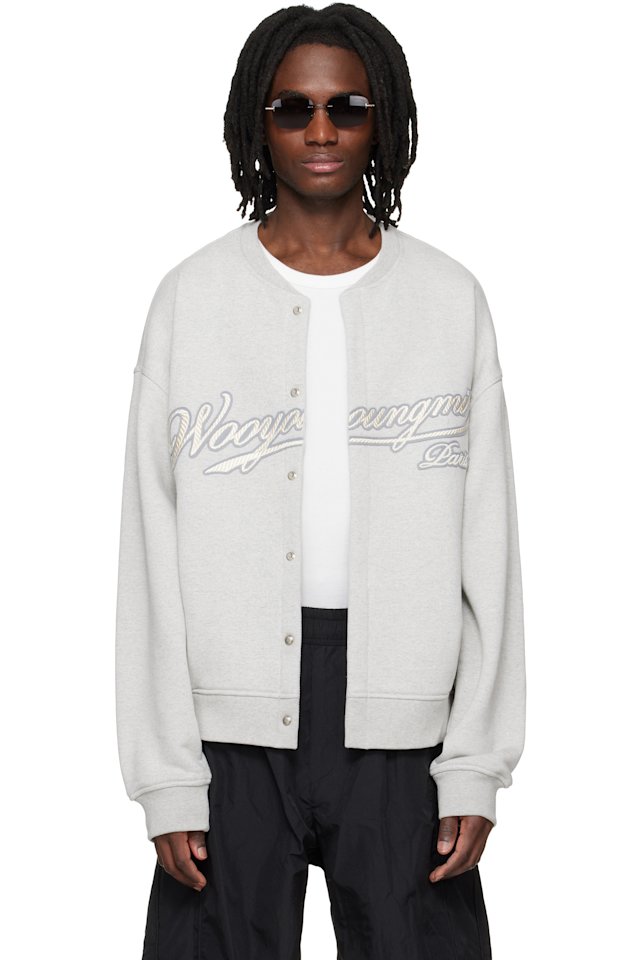 WOOYOUNGMI — Gray Cardigan Sweatshirt