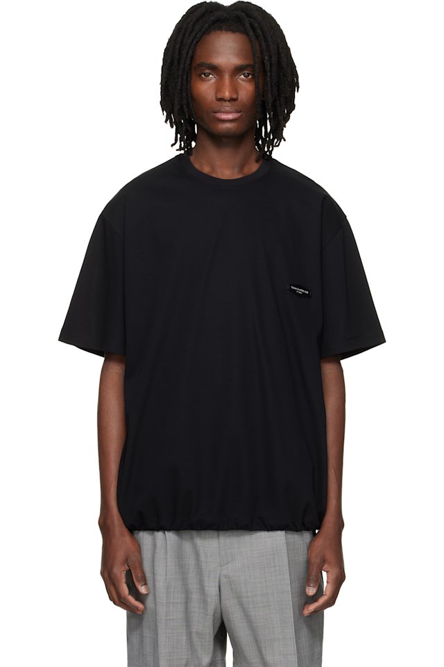 WOOYOUNGMI — Black String T-shirt