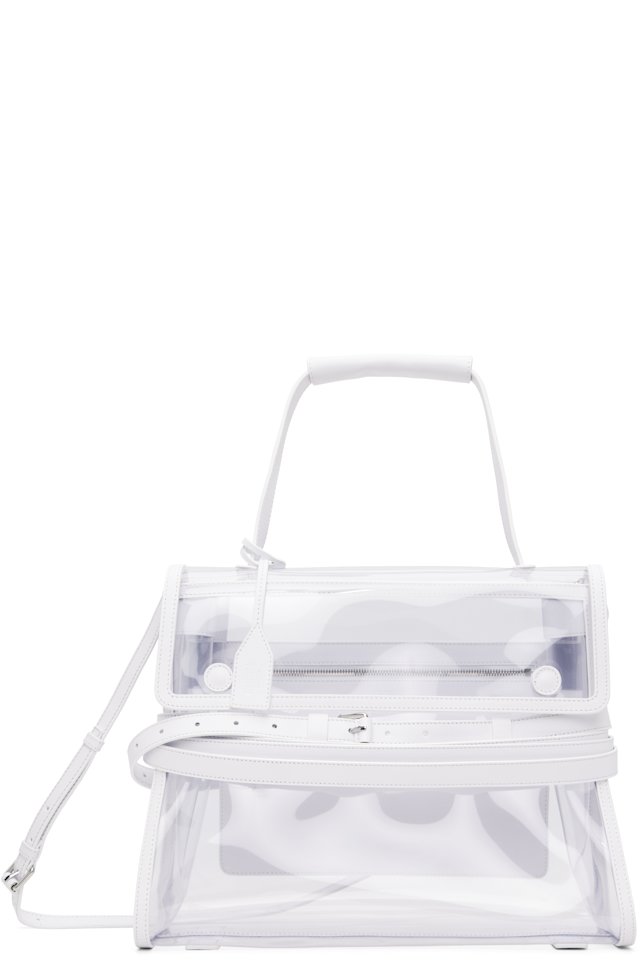 Moschino — White 'Tie Me' Medium Bag