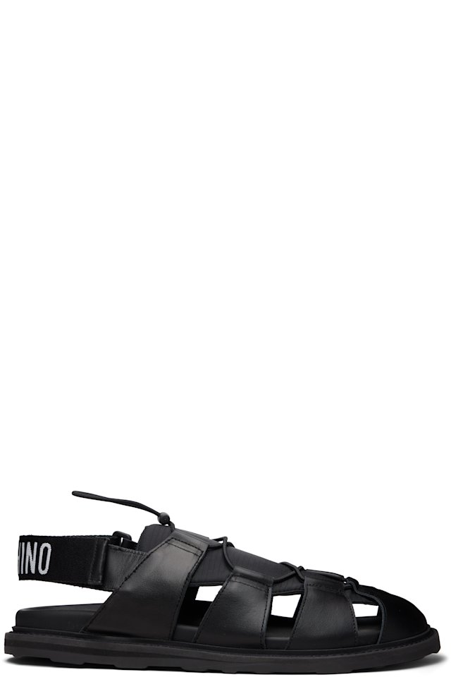 Moschino — Black Sporty Sandals