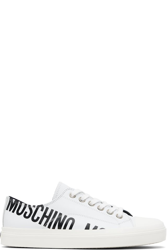 Moschino — White Logo Sneakers