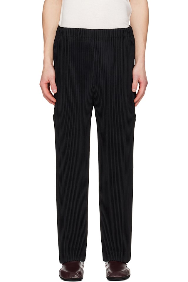 HOMME PLISSÉ ISSEY MIYAKE — Black Quarry Trousers