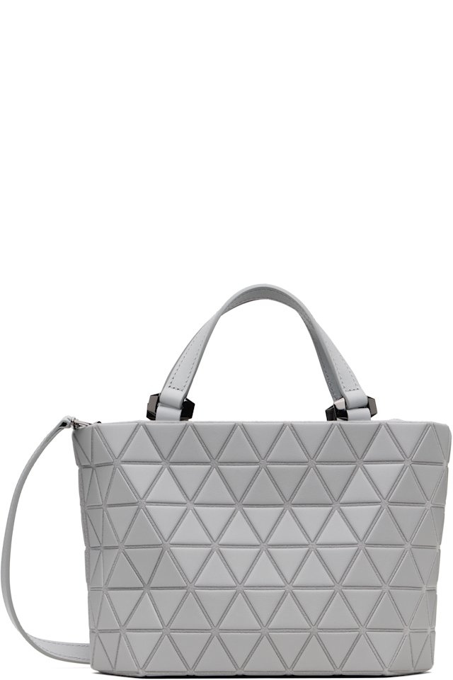 BAO BAO ISSEY MIYAKE — Gray Crystal Matte Bag