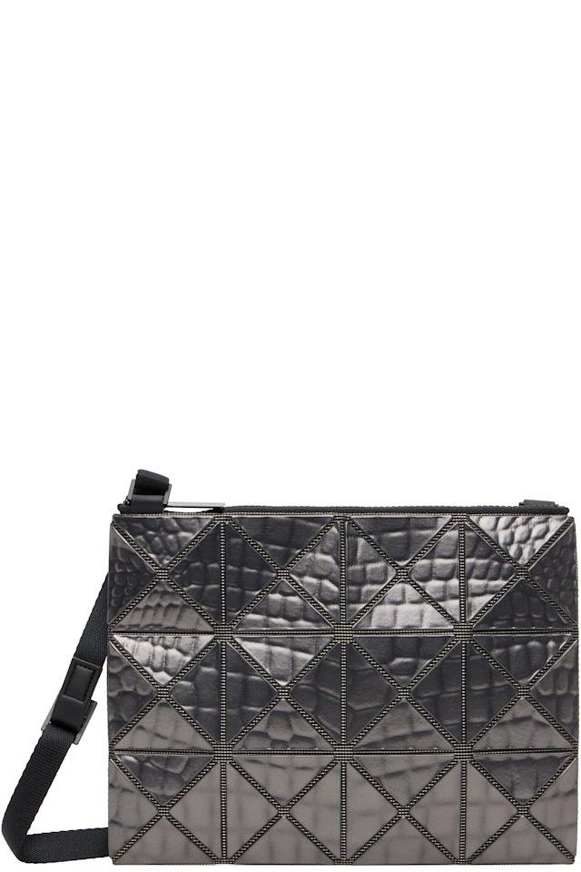 BAO BAO ISSEY MIYAKE — Gunmetal Meta Kaiju Crossbody Bag