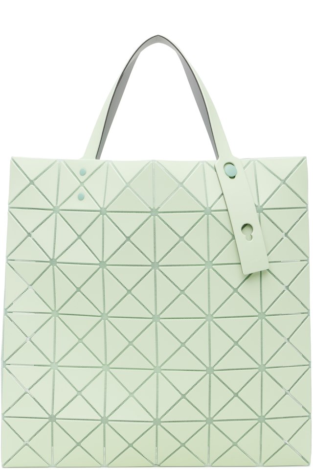 BAO BAO ISSEY MIYAKE — Green Lucent W Color Tote