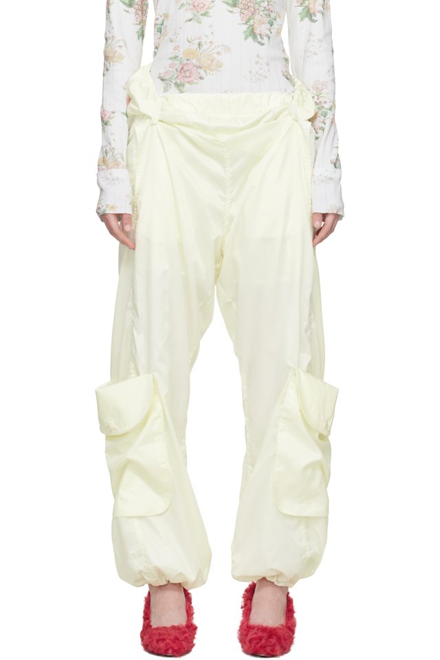 OPEN YY — Yellow Rolled Waist Cargo Wind Cargo Pants