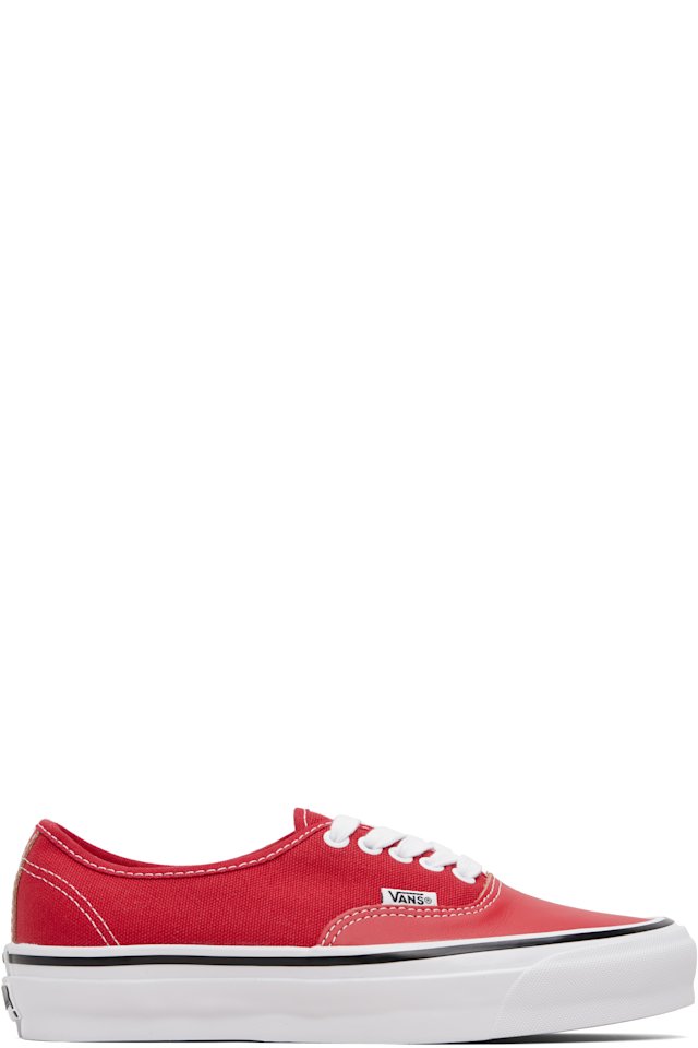 Vans — Red OTW Authentic 44 Siped Vibram Sneakers