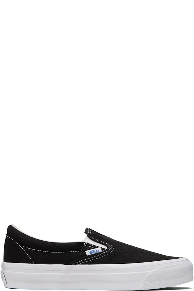 Vans — Black & White LX Slip-On Reissue 98 Sneakers