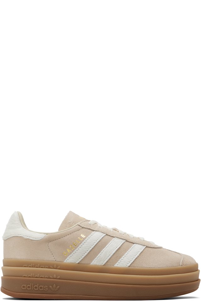 adidas Originals — Beige Gazelle Bold Sneakers