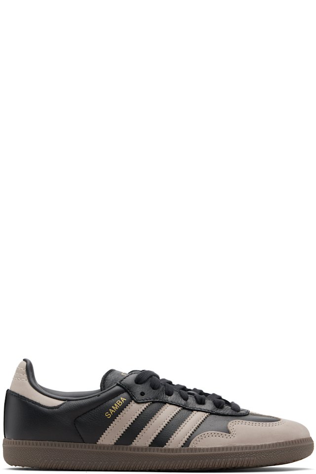 adidas Originals — Black & Beige Samba OG Sneakers