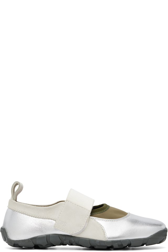 Wales Bonner — Silver Jewel Mary Jane Sneakers