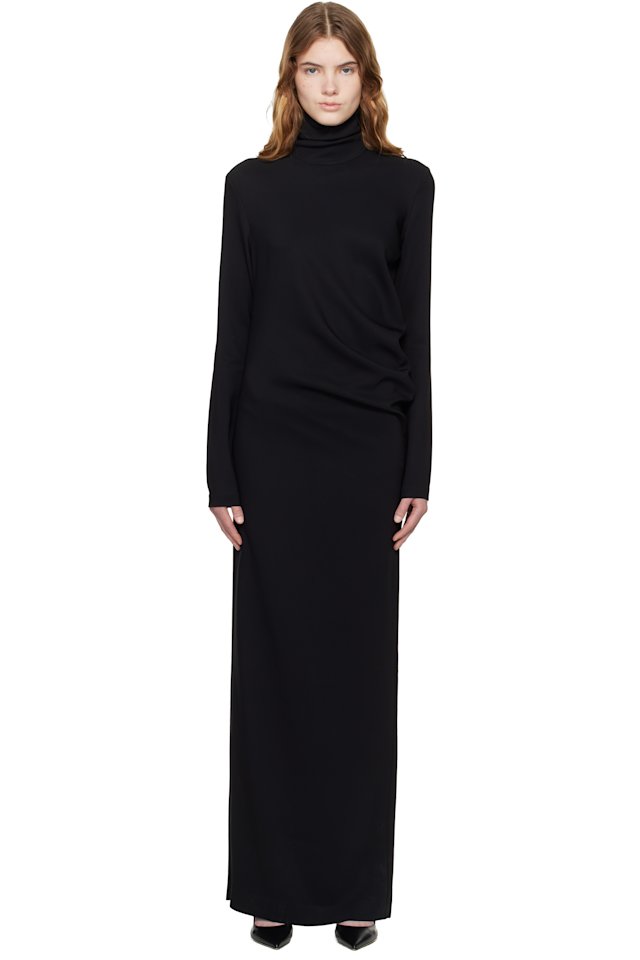 TOTEME — Black Long Twist Maxi Dress