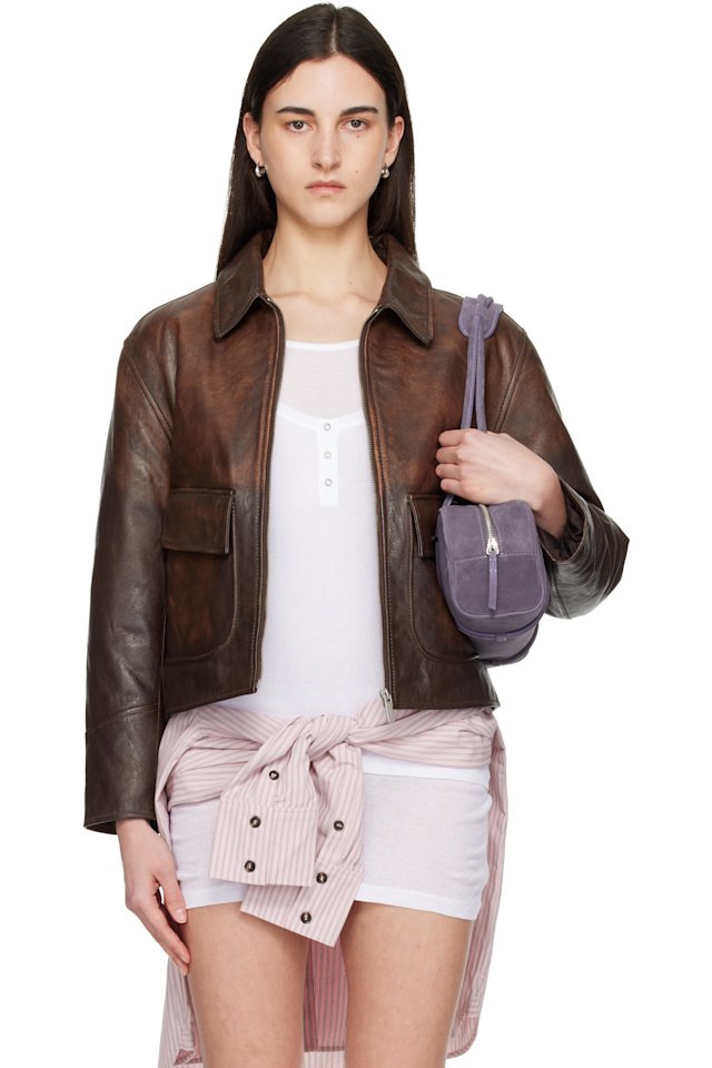 Gimaguas — Brown Claudia Leather Jacket