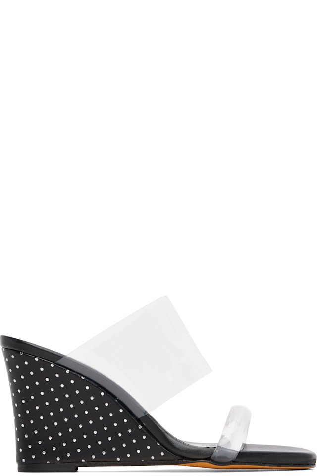 Maryam Nassir Zadeh — Black Olympia Wedge Heeled Sandals