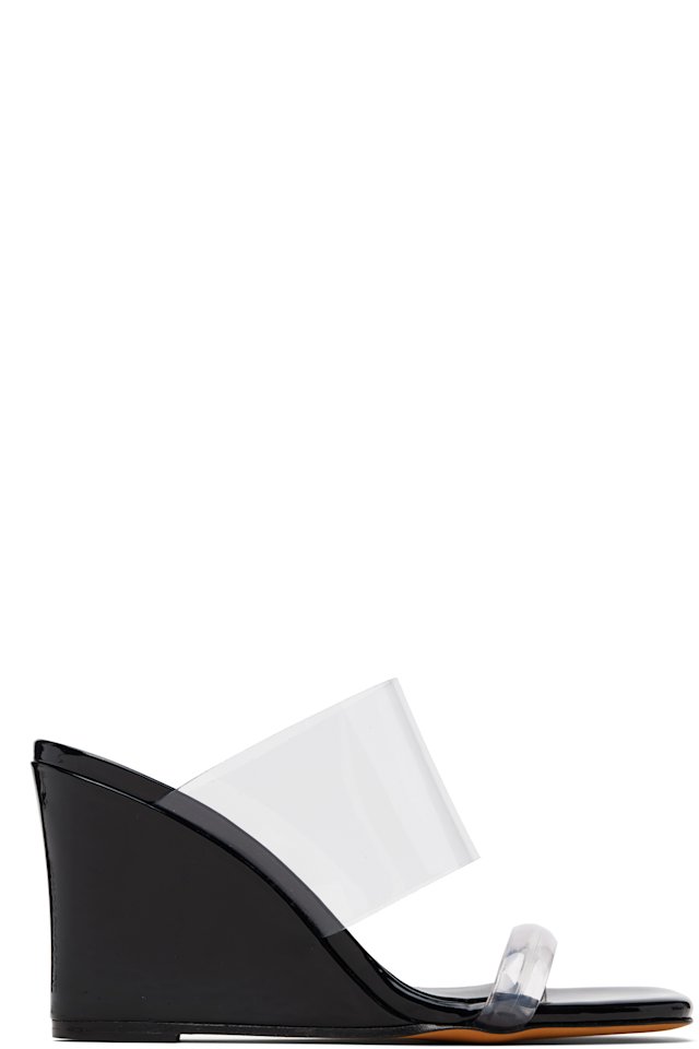 Maryam Nassir Zadeh — Black Olympia Wedge Heeled Sandals