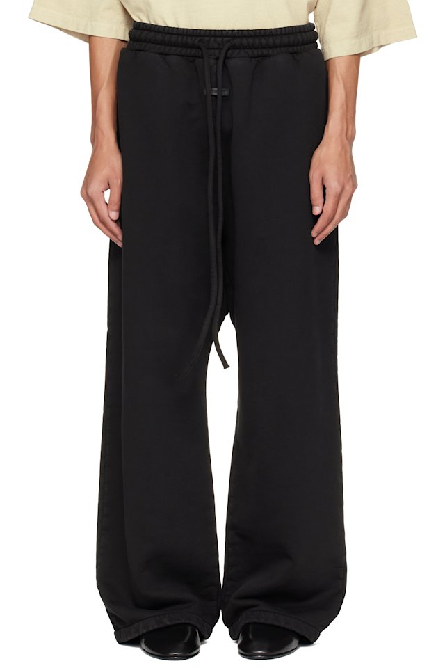 Fear of God — Black Wide Leg Sweatpants