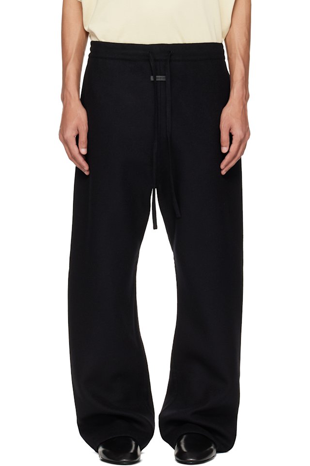 Fear of God — Black Double Face Wool Cashmere Flared Trousers