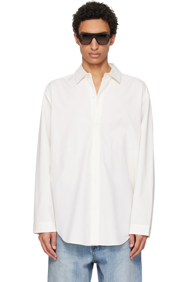 Fear of God — White Cotton Wool Oxford Classic Shirt