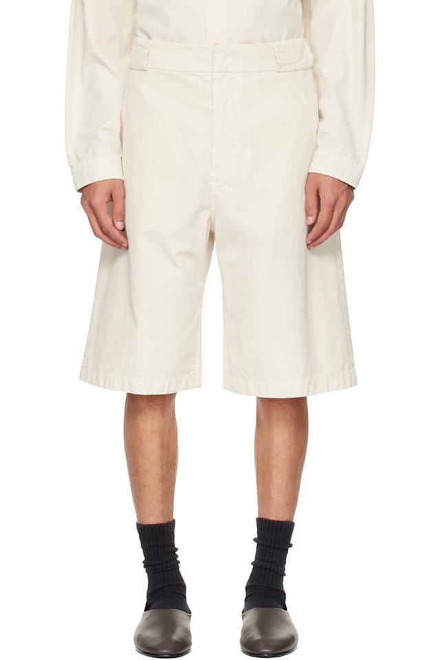 Fear of God — Off-White Garment Dyed Cotton Casual Shorts
