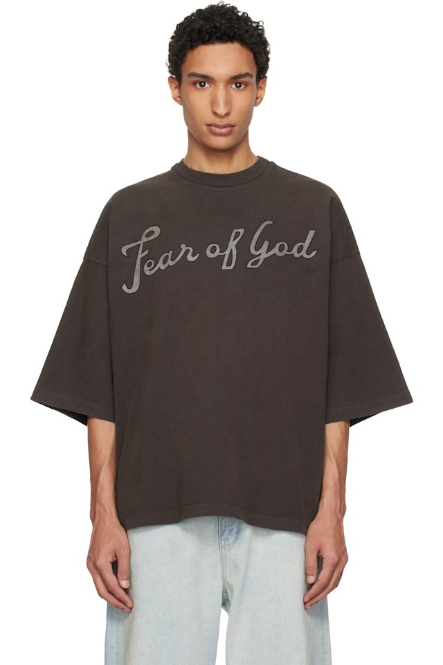 Fear of God — Brown 'Fear Of God 43' Short Sleeve T-shirt