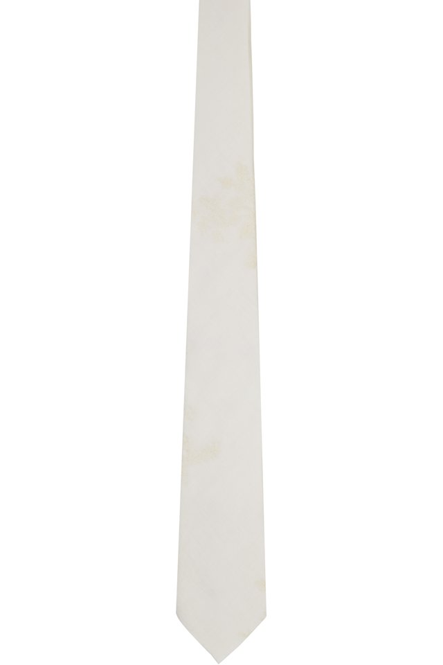 OUR LEGACY — Off-White Embroidered Tie
