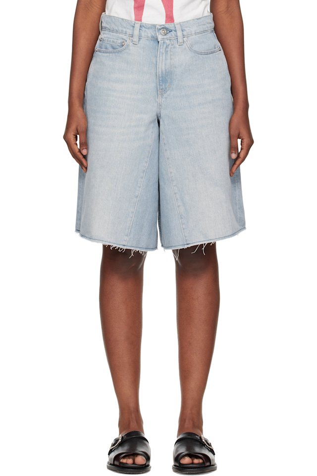 OUR LEGACY — Blue Midi Denim Shorts