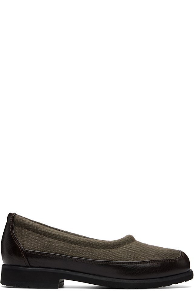 OUR LEGACY — Khaki Bohemian Slipper Flats