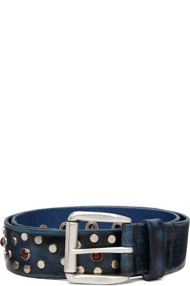 OUR LEGACY — Blue & Black Vortex Belt