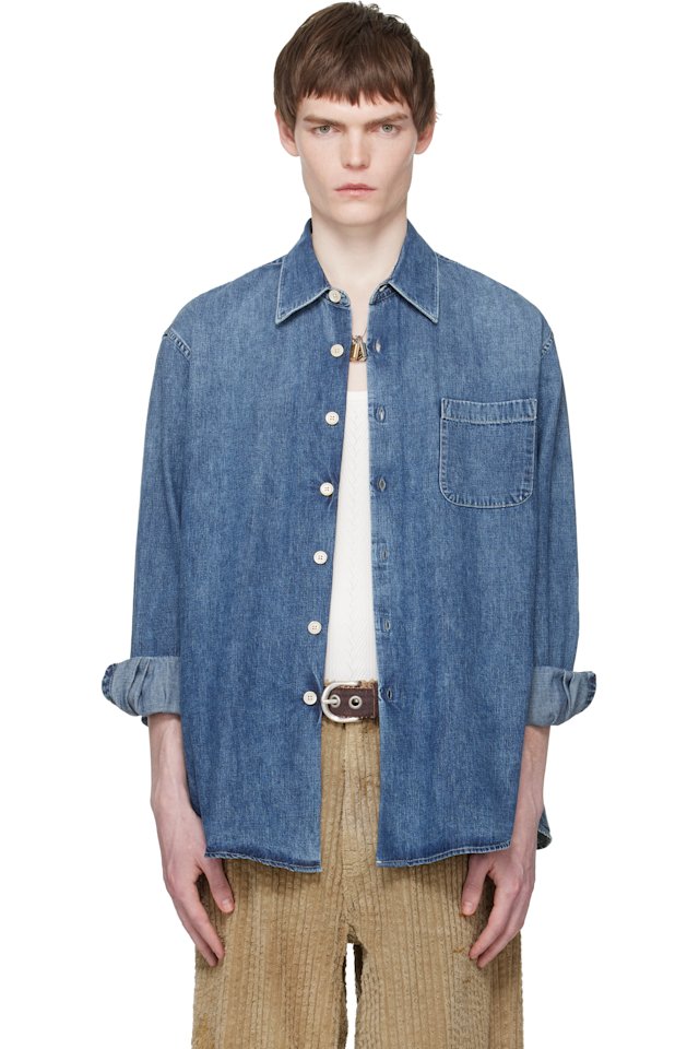 OUR LEGACY — Blue Above Denim Shirt