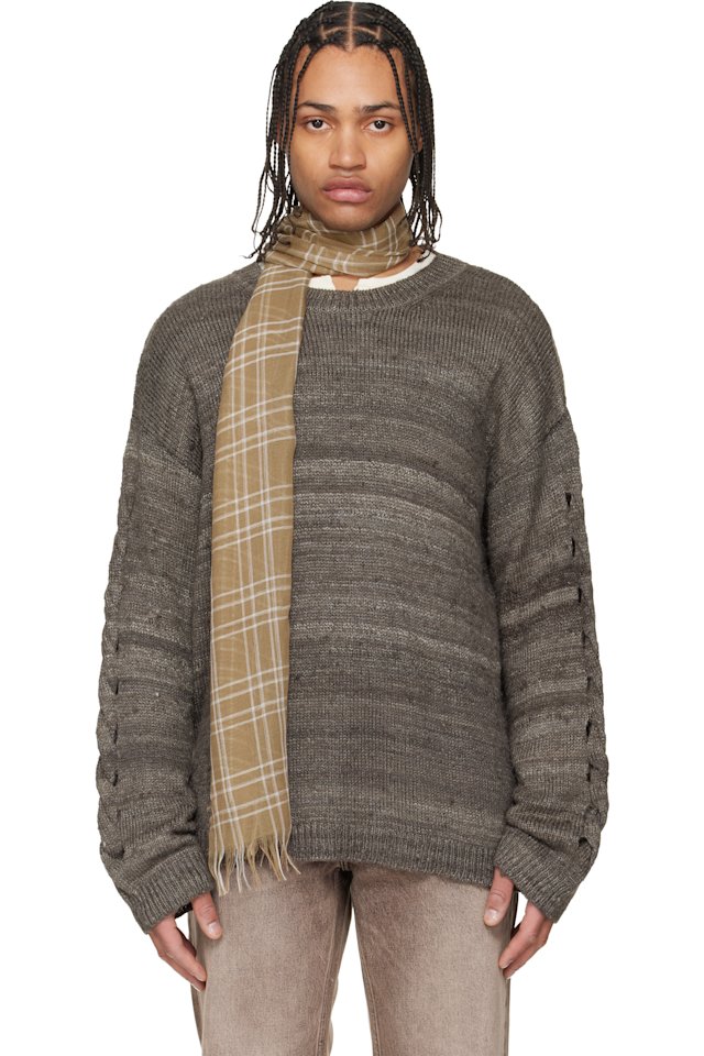 OUR LEGACY — Brown Popover Roundneck Sweater