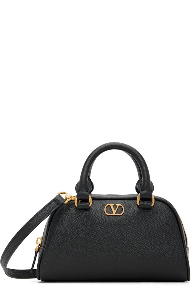 Valentino Garavani — Black Vlogo Signature Mini Dome Bag