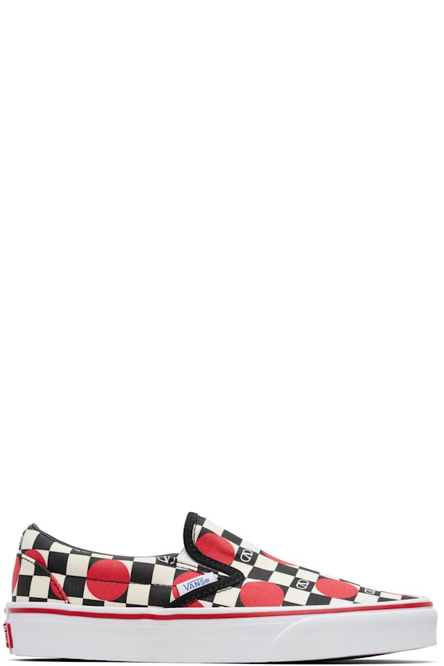 Valentino Garavani — Off-White Vans Edition VLogo Checkerboard Print Slip-on Sneakers