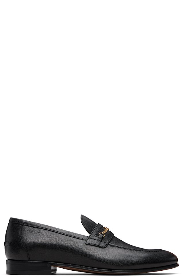 Valentino Garavani — Black VLogo Signature Kidskin Loafers