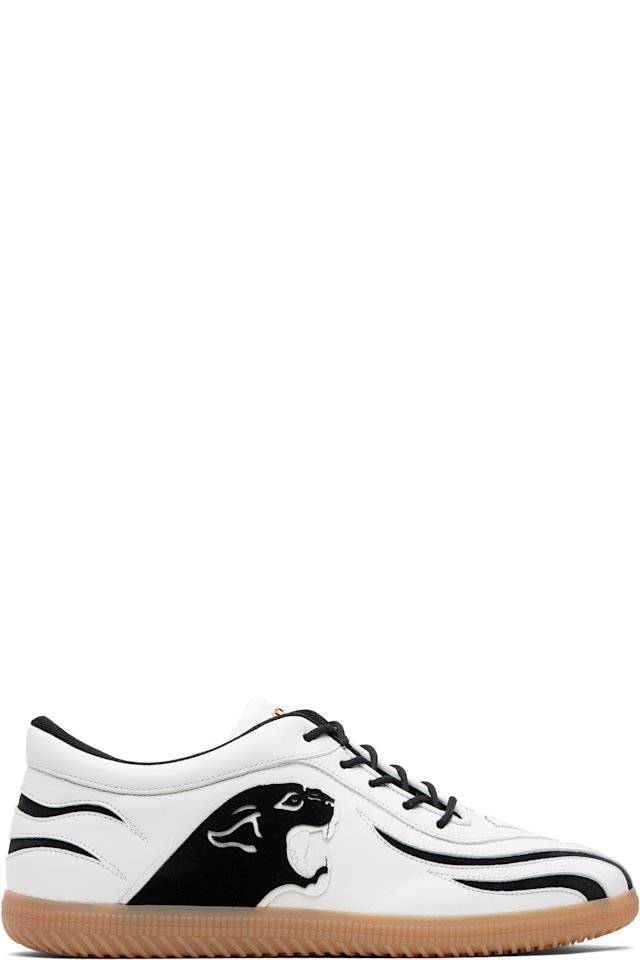 Valentino Garavani — White Kicky Nappa Sneakers