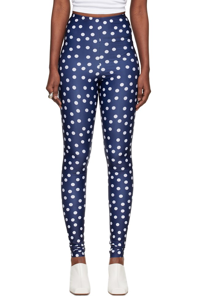 Jean Paul Gaultier — Navy 'The Polka-Dot' Leggings
