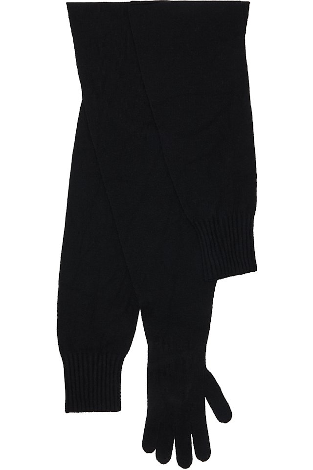 ISSEY MIYAKE — Black November Sleeves Collection Stole Scarf