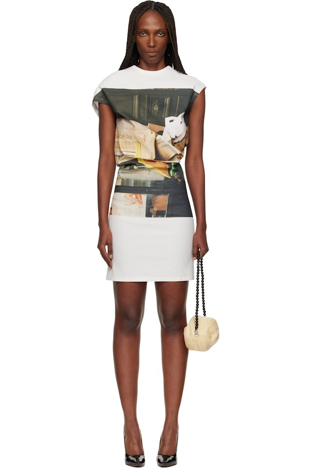 ISSEY MIYAKE — Multicolor Street View Minidress