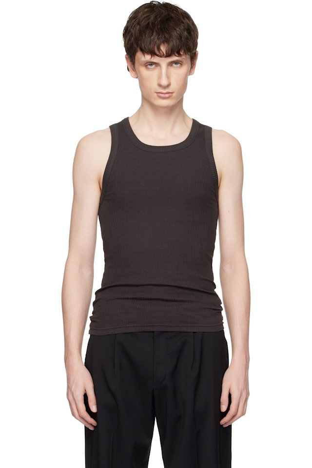 Seventh — Black Base Rib Tank Top